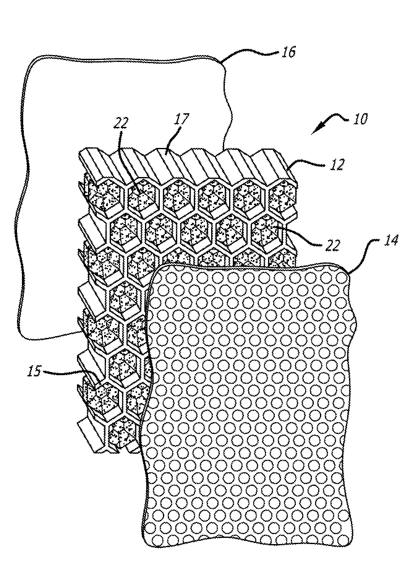 Sound wave guide for use in acoustic structures