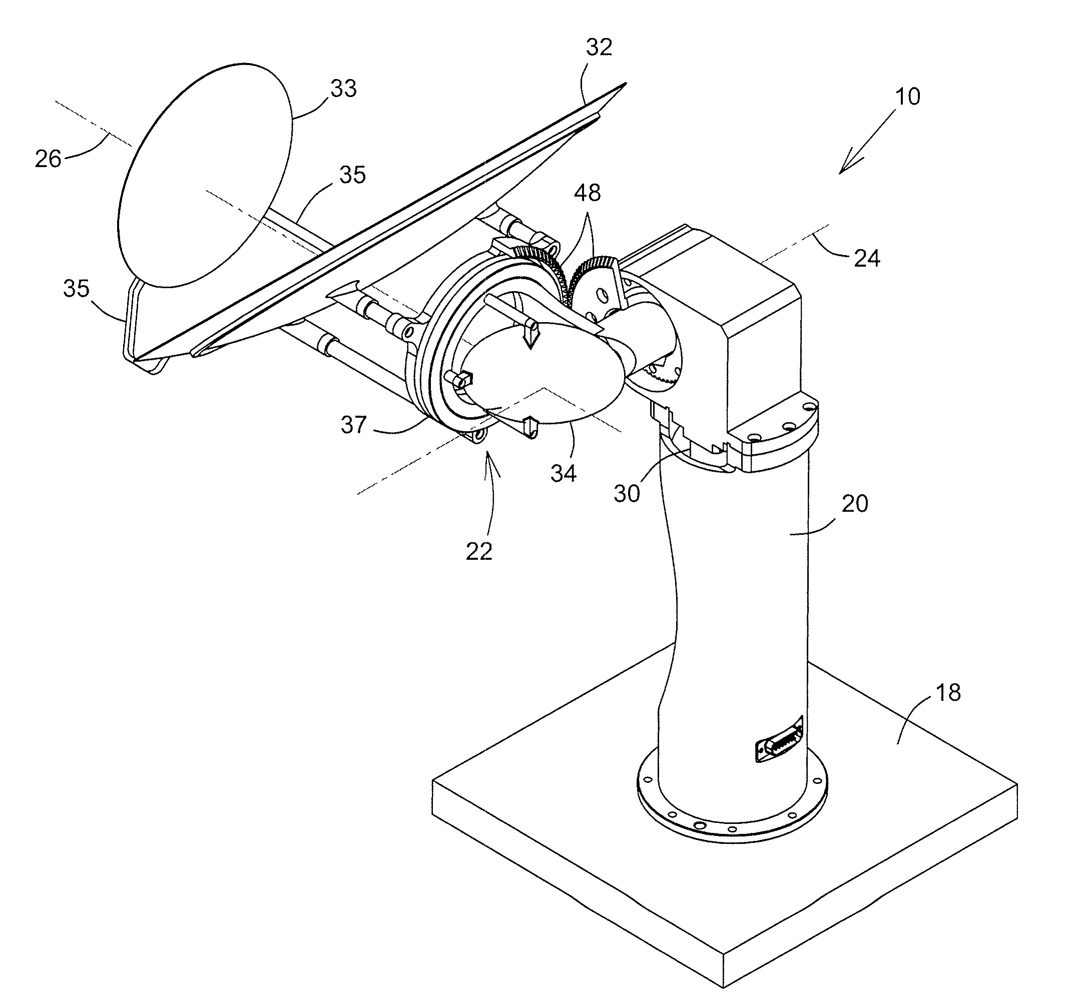 Wide scan steerable antenna