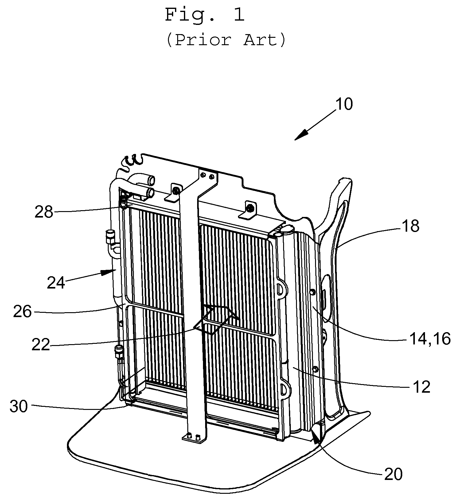 Cooler assembly for a vehicle cooling system