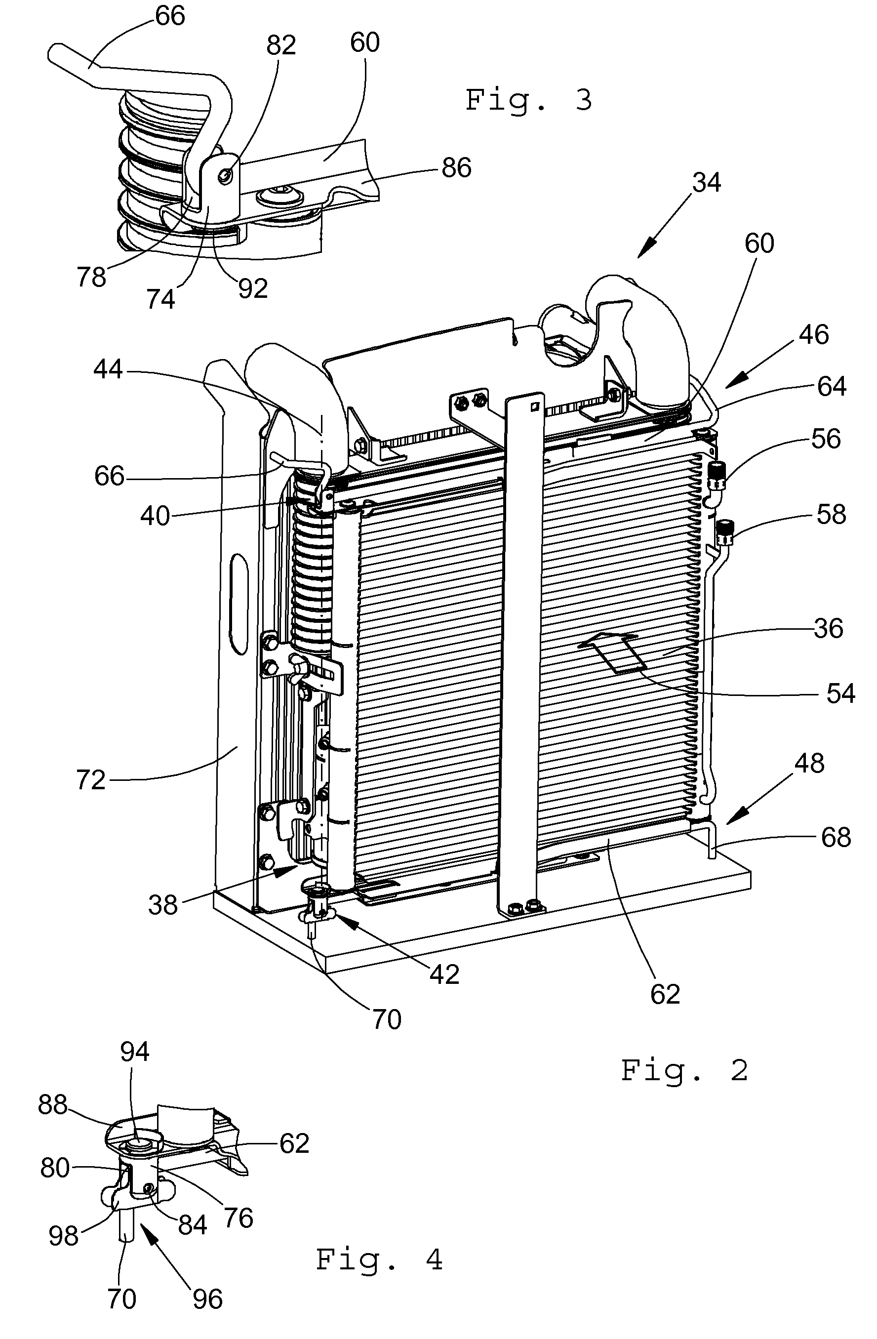 Cooler assembly for a vehicle cooling system