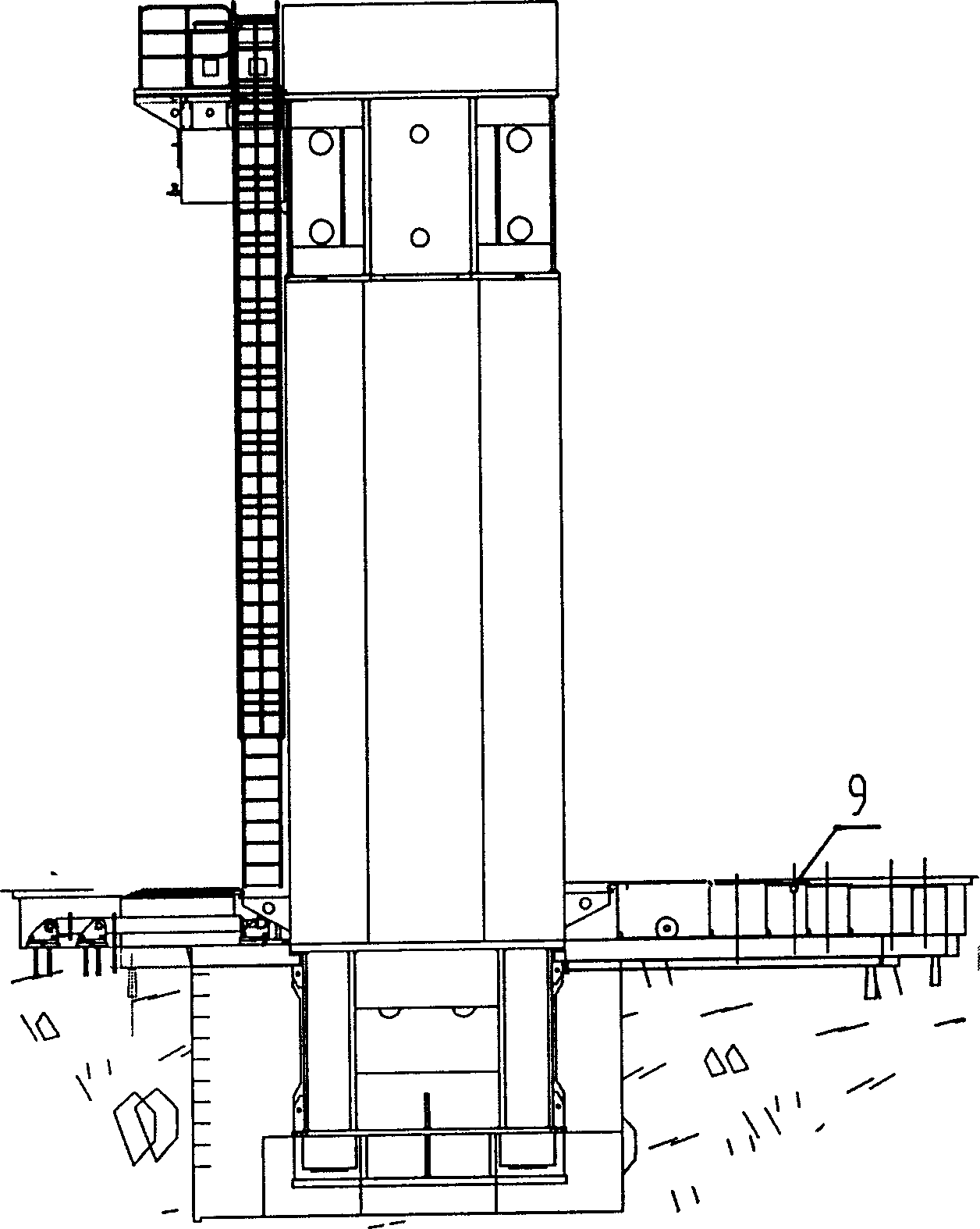 Large-scale double-action hydraulic drawing machine for heavy plate