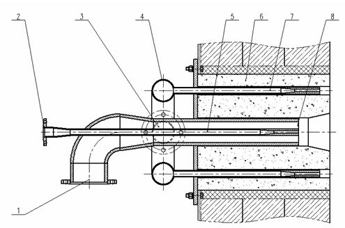 Pure-oxygen pulverized coal entraining combustor