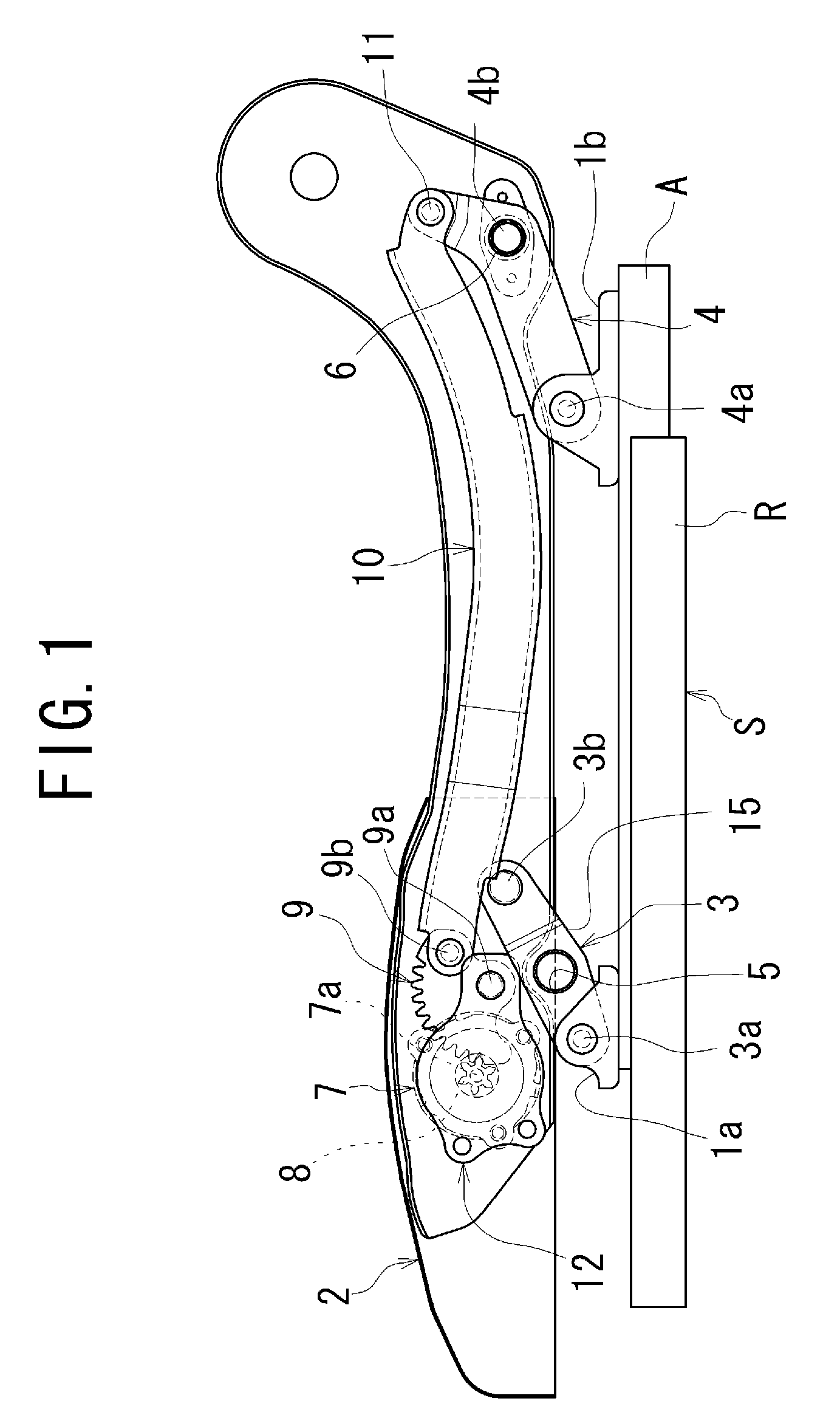 Seat height adjusting device for automobile