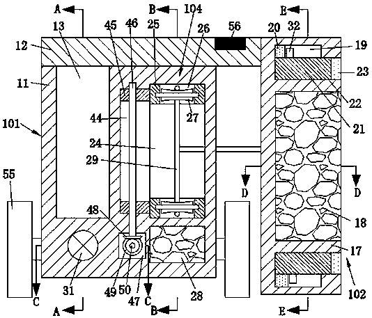 Wall hollowing detection marking equipment based on ultrasonic waves