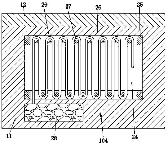 Wall hollowing detection marking equipment based on ultrasonic waves