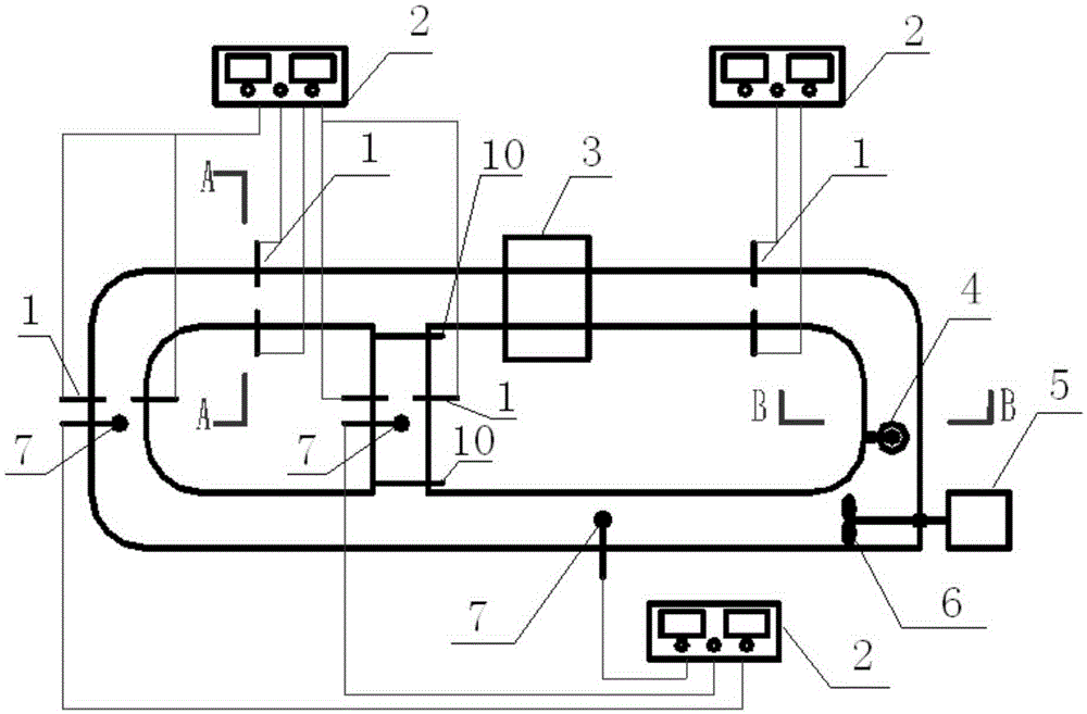 Dust testing experiment system of ventilation flow field