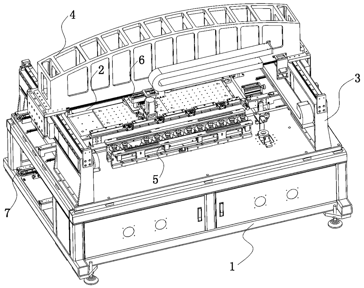 A connector automatic crimping machine, crimping system and crimping process