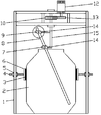 Stirring device for pickle jar