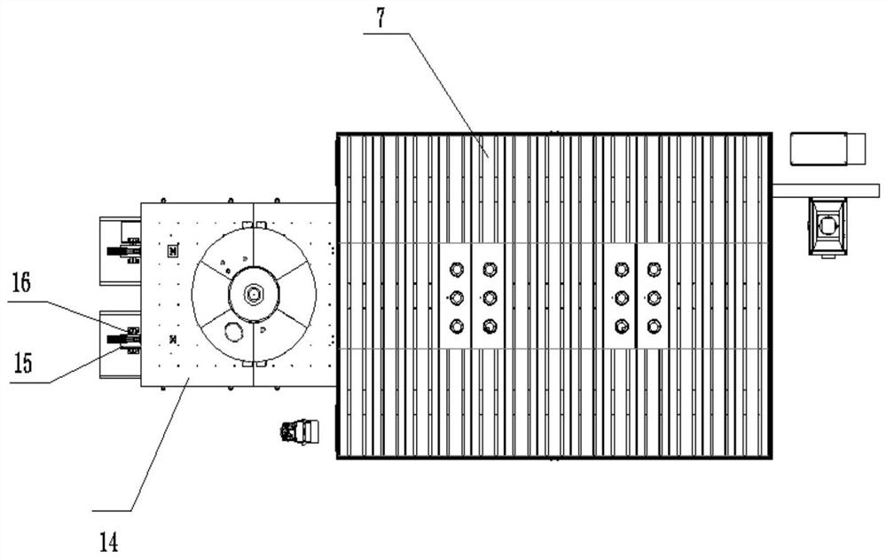 Large-breadth gantry type three-dimensional five-axis laser cutting machine