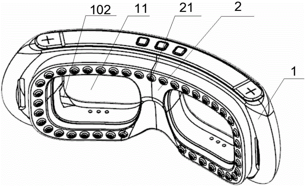 Eye physiotherapy instrument