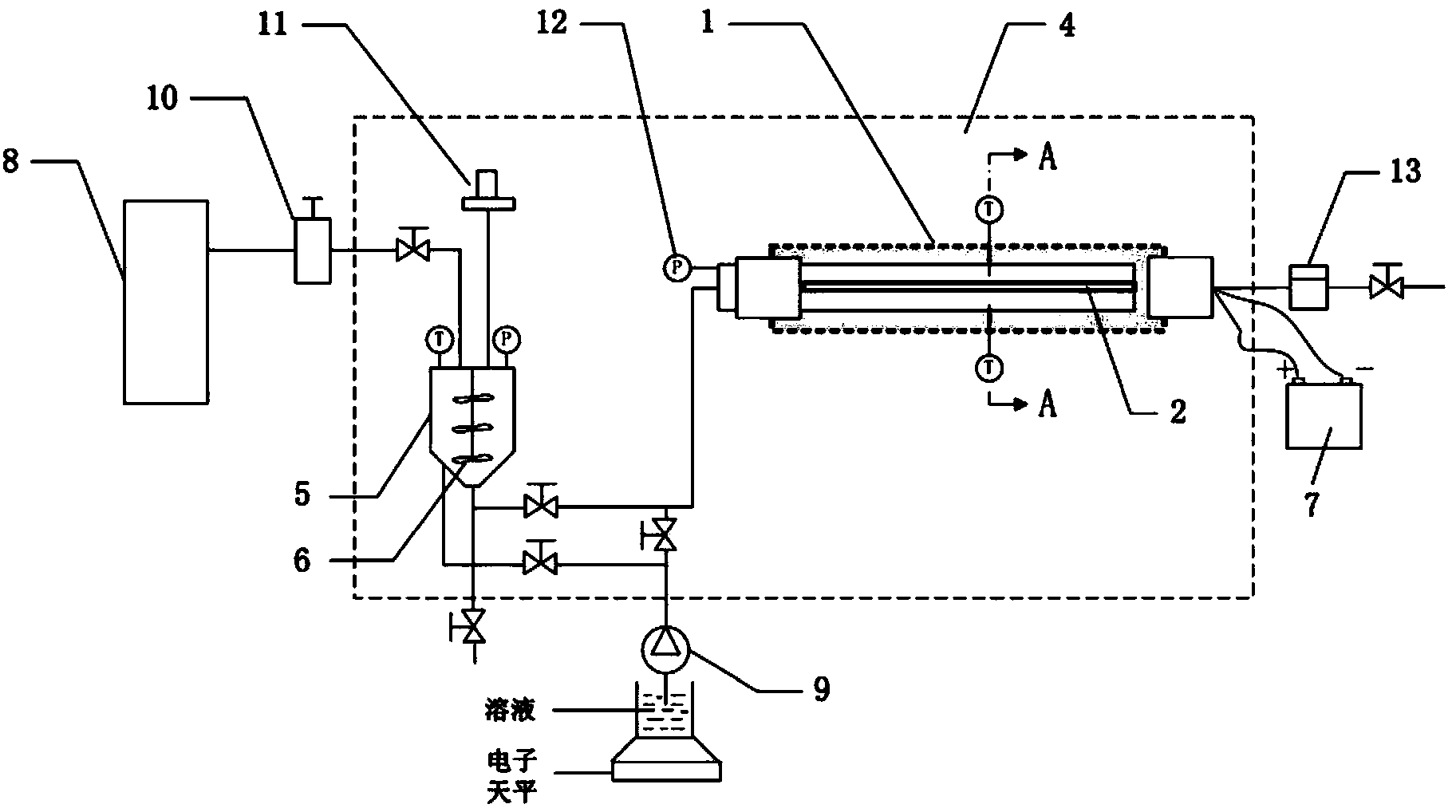 Method and device for measuring heat conduction coefficient of natural gas hydrate in porous medium