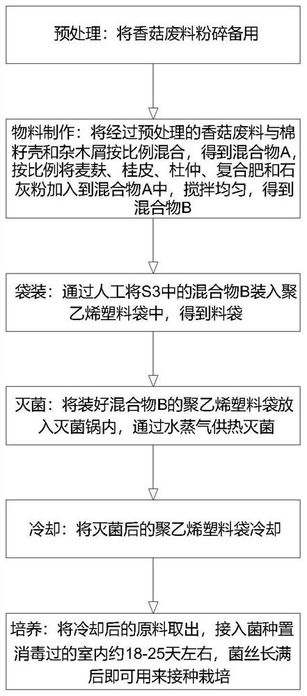 Preparation formula and preparation method of coprinus comatus strain