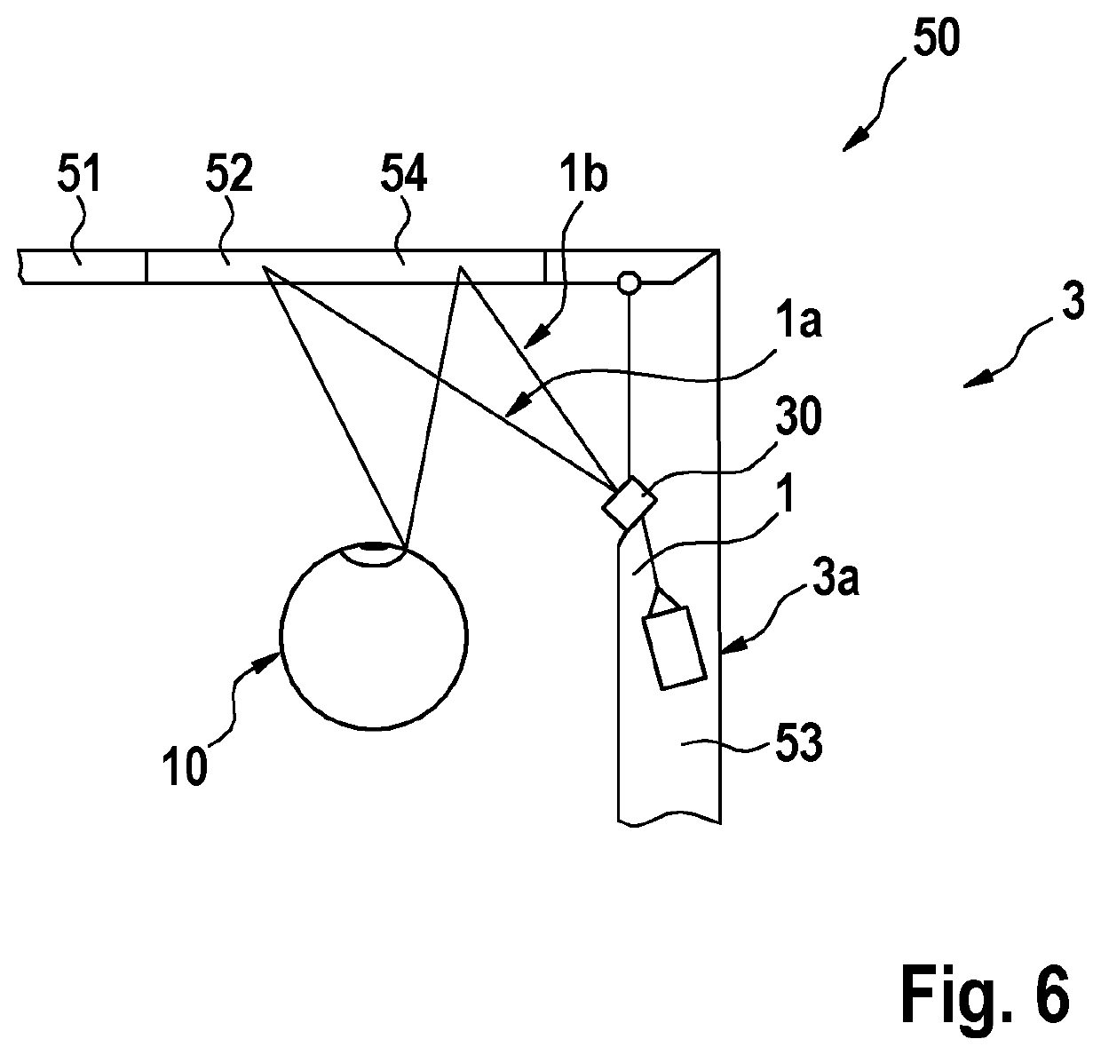 Method for detecting a gaze direction of an eye