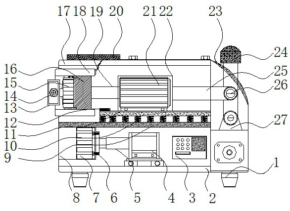 A detection and calibration device for gear maintenance in mechanical manufacturing system