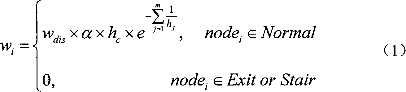 Three-dimensional emergency escape guiding method based on wireless sensor network