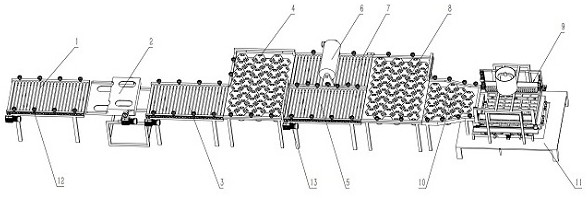 Conveying posture adjusting device for insulation board production line and monitoring method