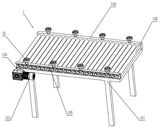 Conveying posture adjusting device for insulation board production line and monitoring method