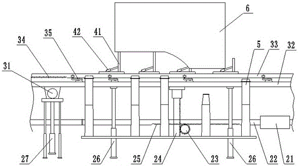 A lifting and reciprocating transmission system for body assembly and welding