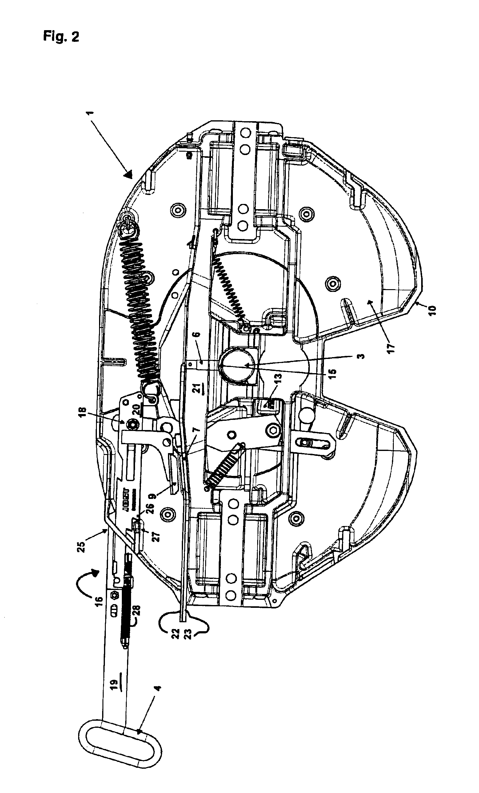 Device for indicating the locking state of a fifth wheel coupling and sensor arrangement