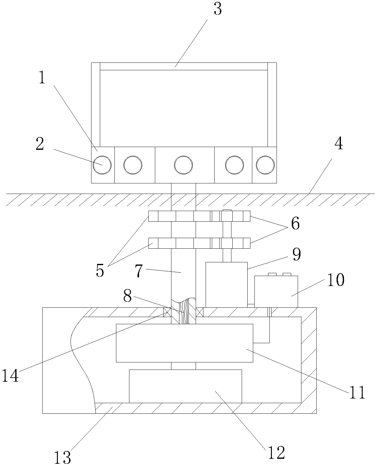 A rotating device capable of projecting