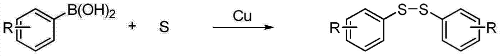 Synthetic method for symmetrical diaryl disulfide