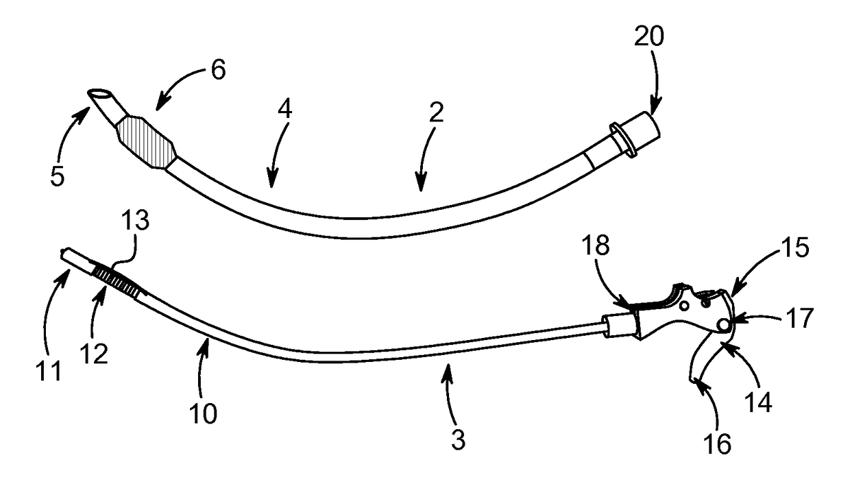 Endotracheal intubation device