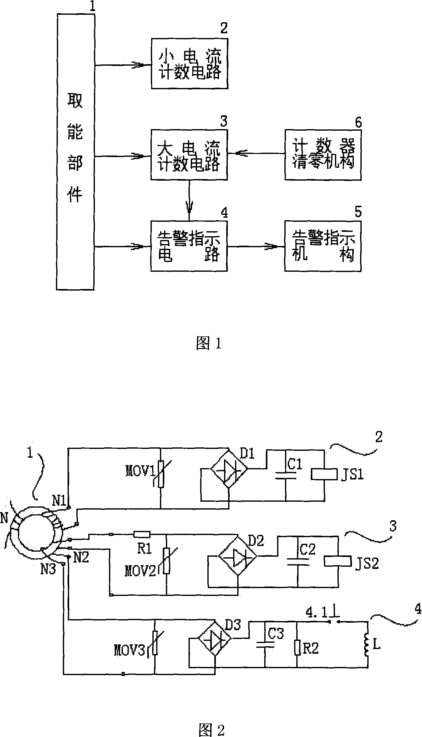 Status indicator of arrester with gap line