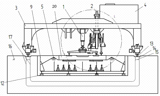 Cyclic loading tamping teststand for indoor crushed stone ballast track beds