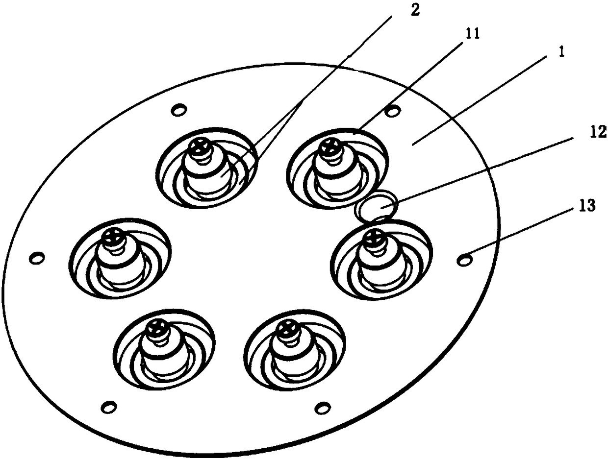 An auxiliary device for grinding and polishing the end face of bar stock