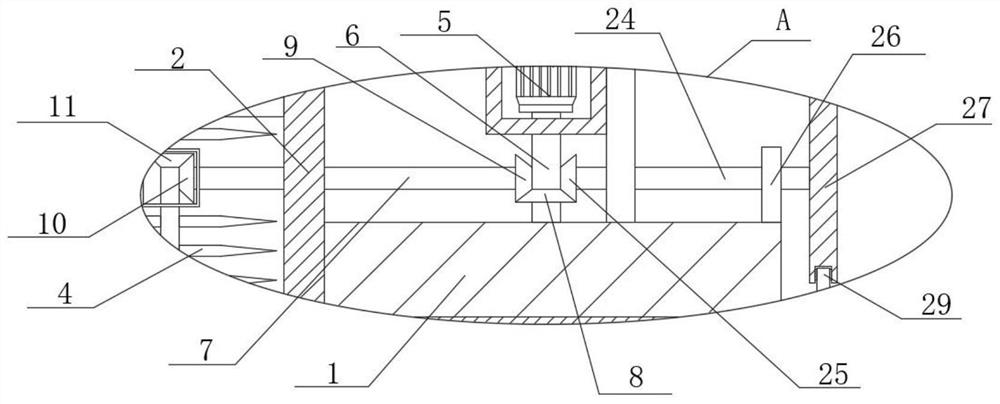 Crushing and sorting device for waste building structures