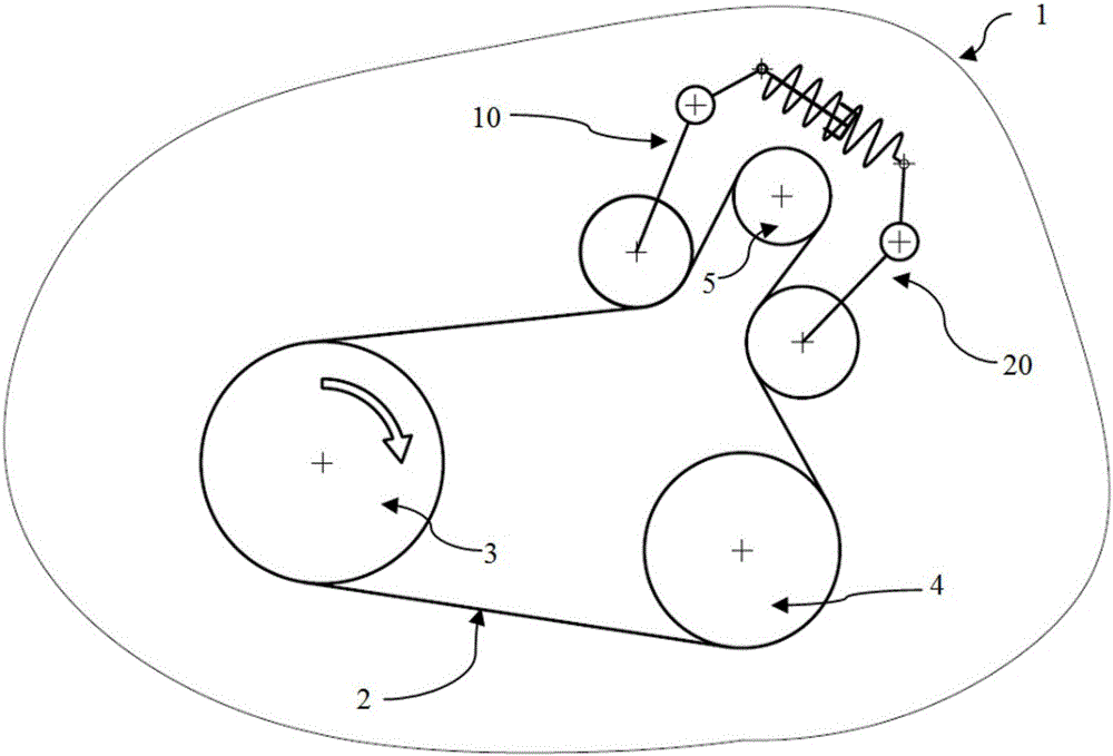 Bidirectional association bidirectional tensioning device with variable damping device