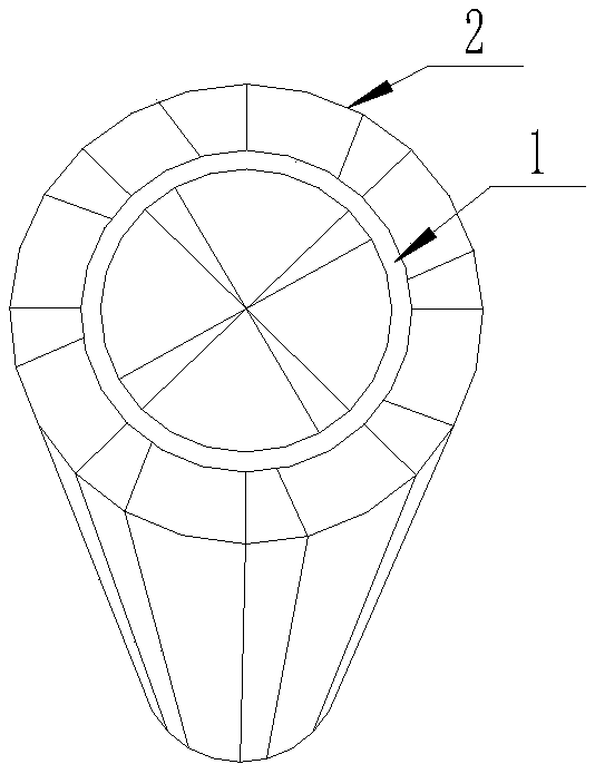 Self-expanding foot locking anchor pipe