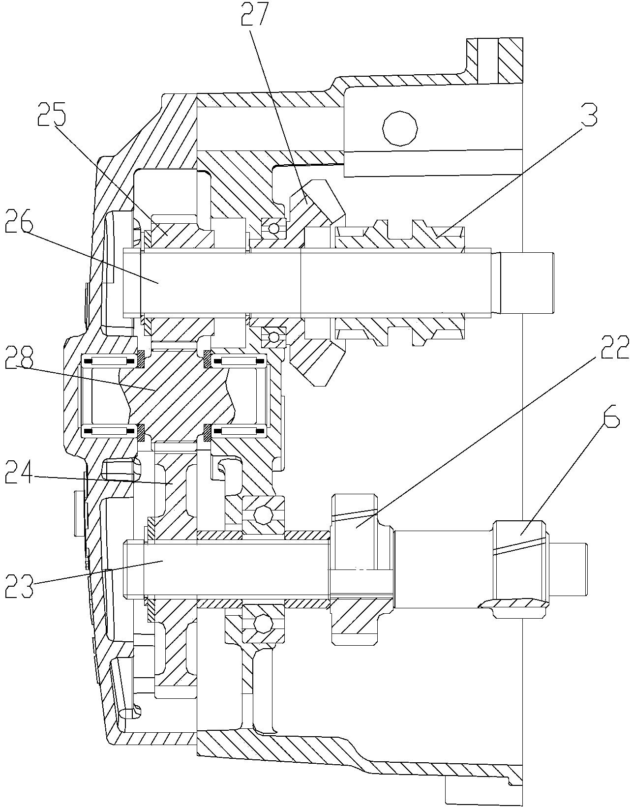 Double-power-input speed-changing system