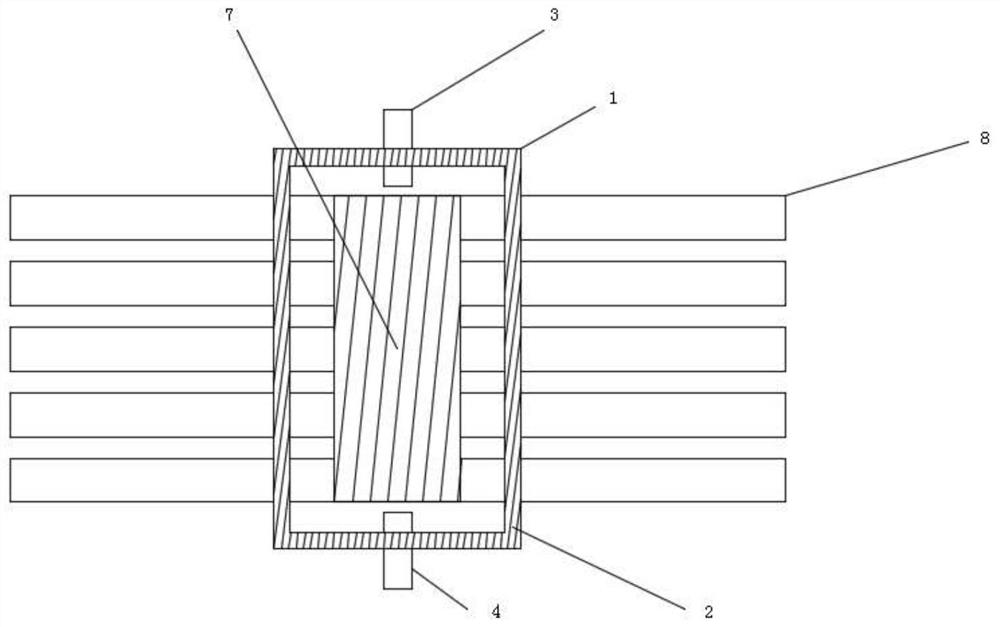 Solar engineering transverse insertion type heat collection header