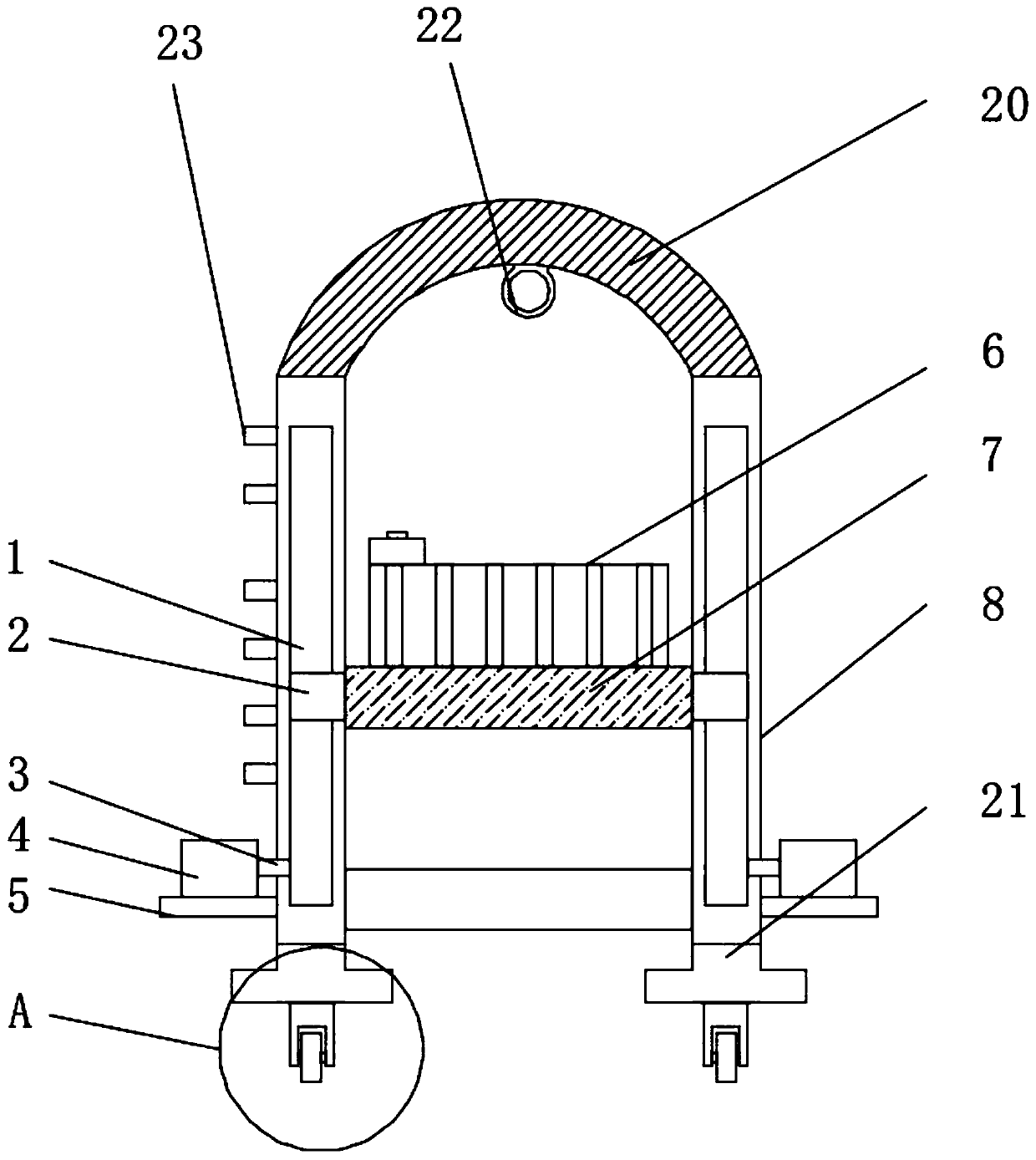 Road and bridge construction scaffold with high safety