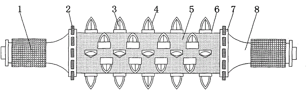 Cutting roller used for mining