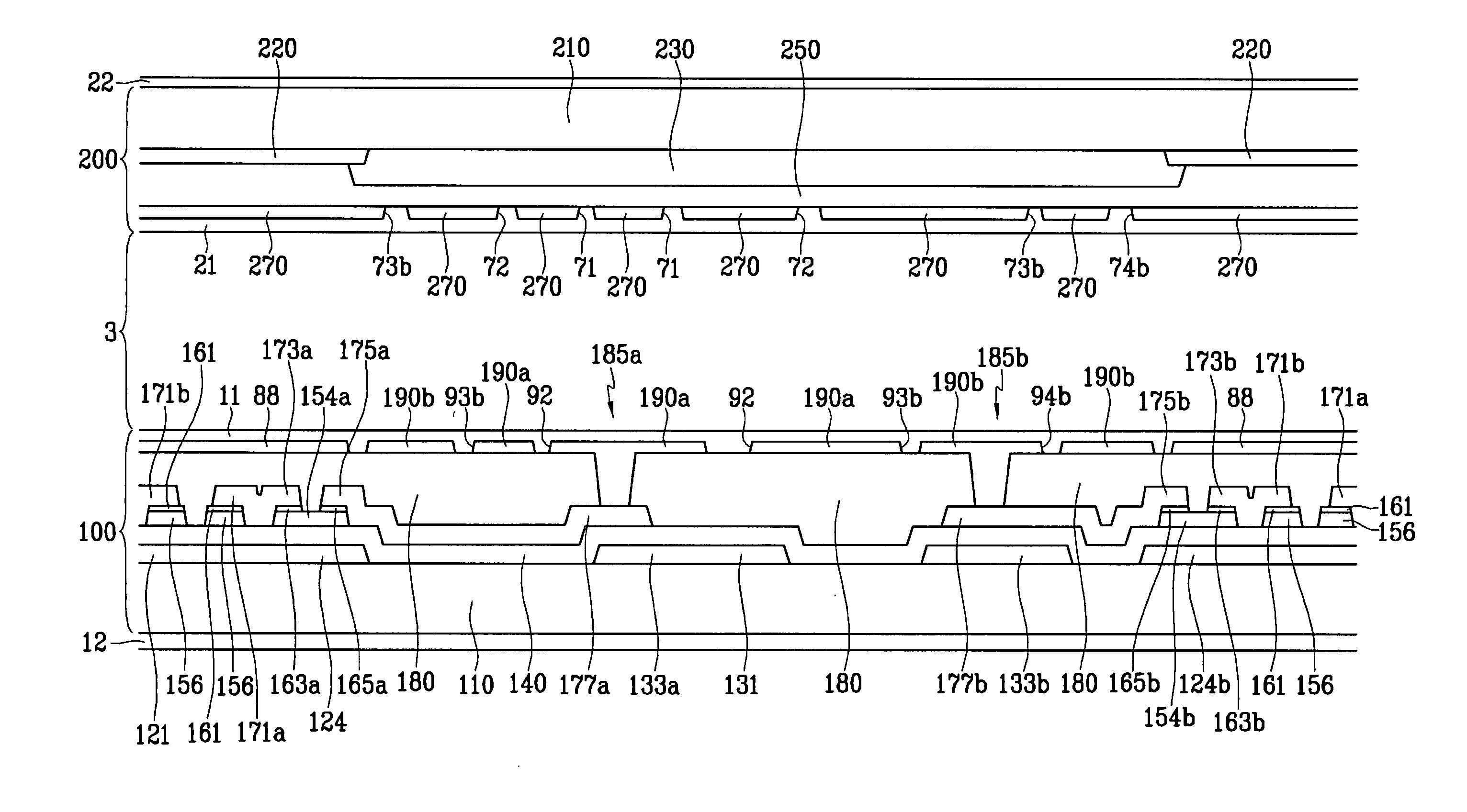 Liquid crystal display and method