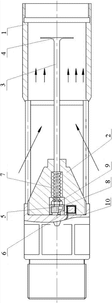 Target type flow sensor and target type flow meter for measuring quality and flow of steam of thermal production well