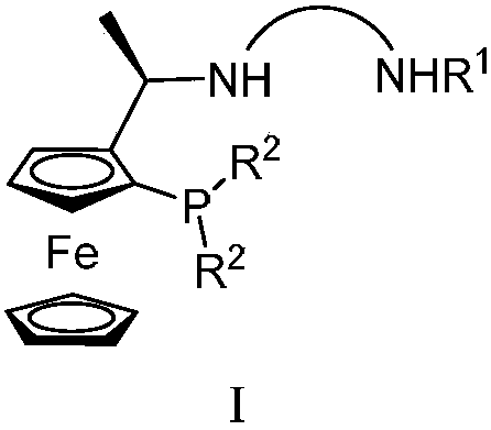 Tridentate nitrogen phosphine ligand and complex and application thereof in asymmetric catalytic hydrogenation of ketone