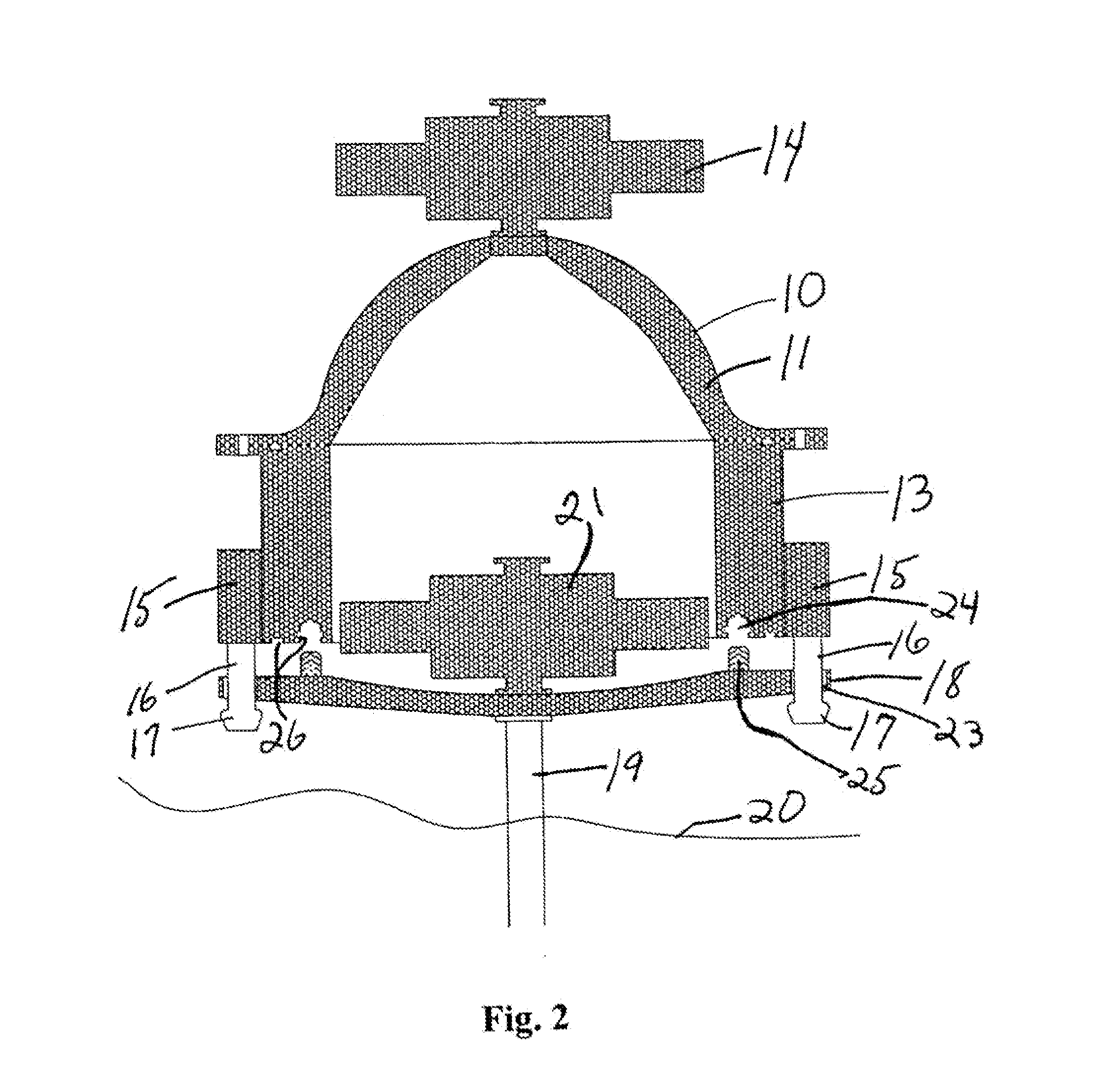 Apparatus and method for isolating and securing an underwater oil wellhead and blowout preventer