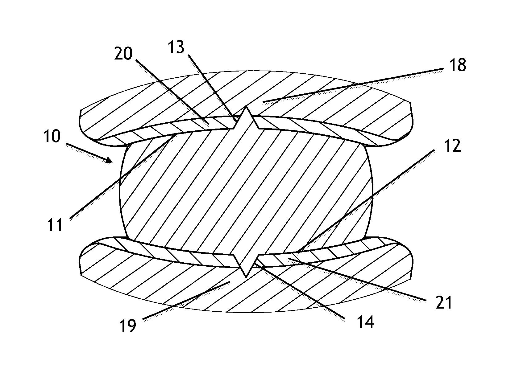 Unitary spinal disc implant