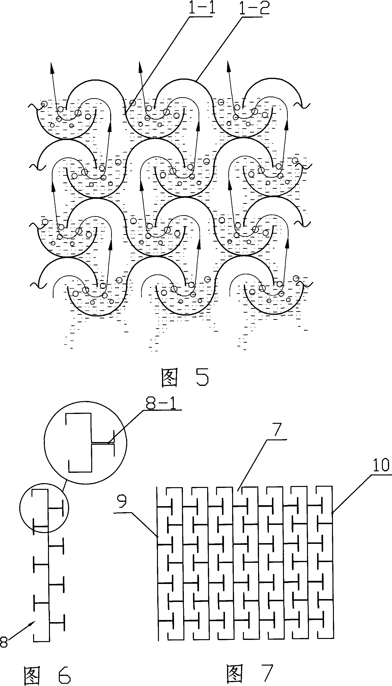 Tower bubbling stuffing with vortex-flow and defrosting function