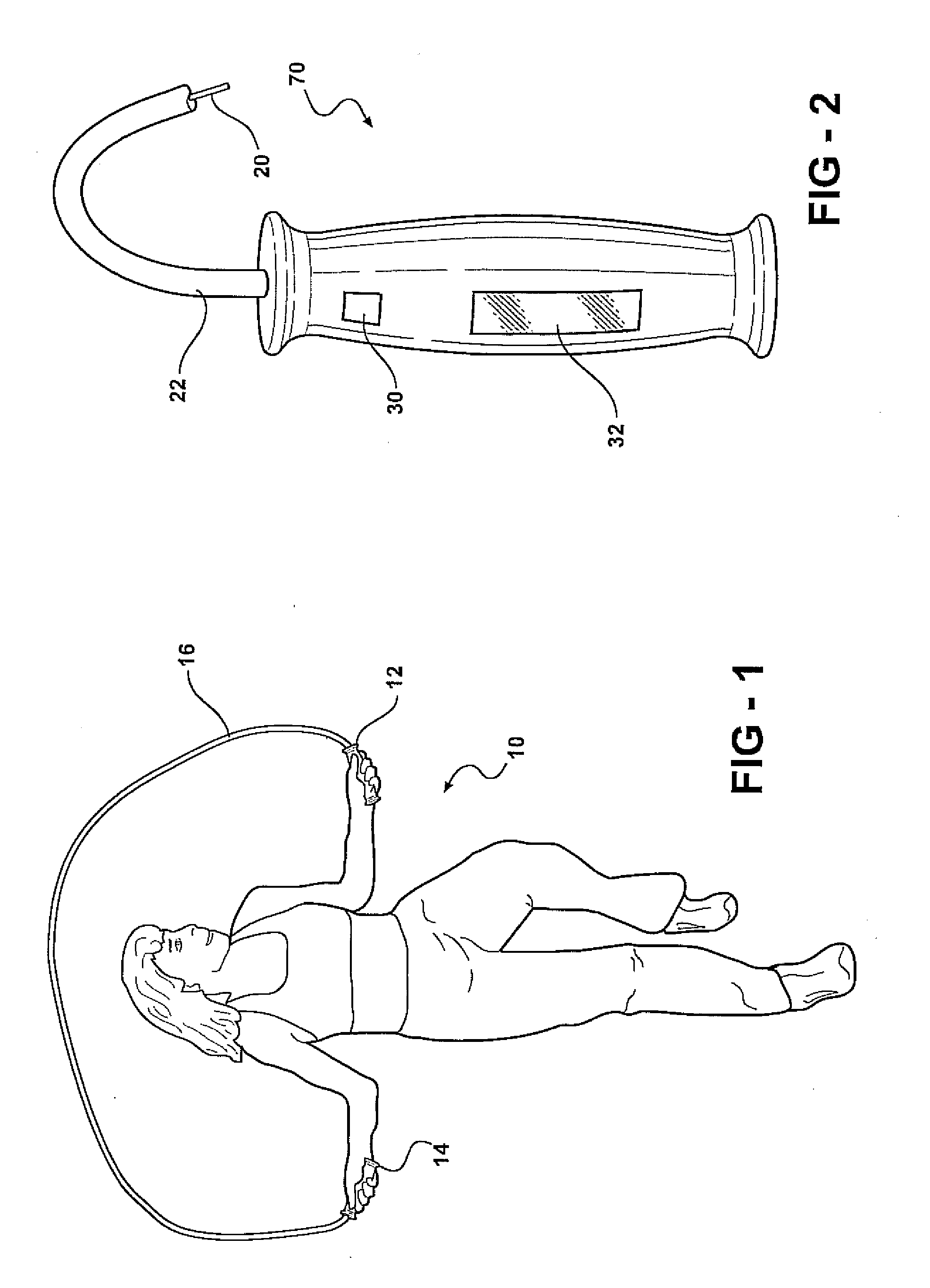 Jump rope with physiological monitor