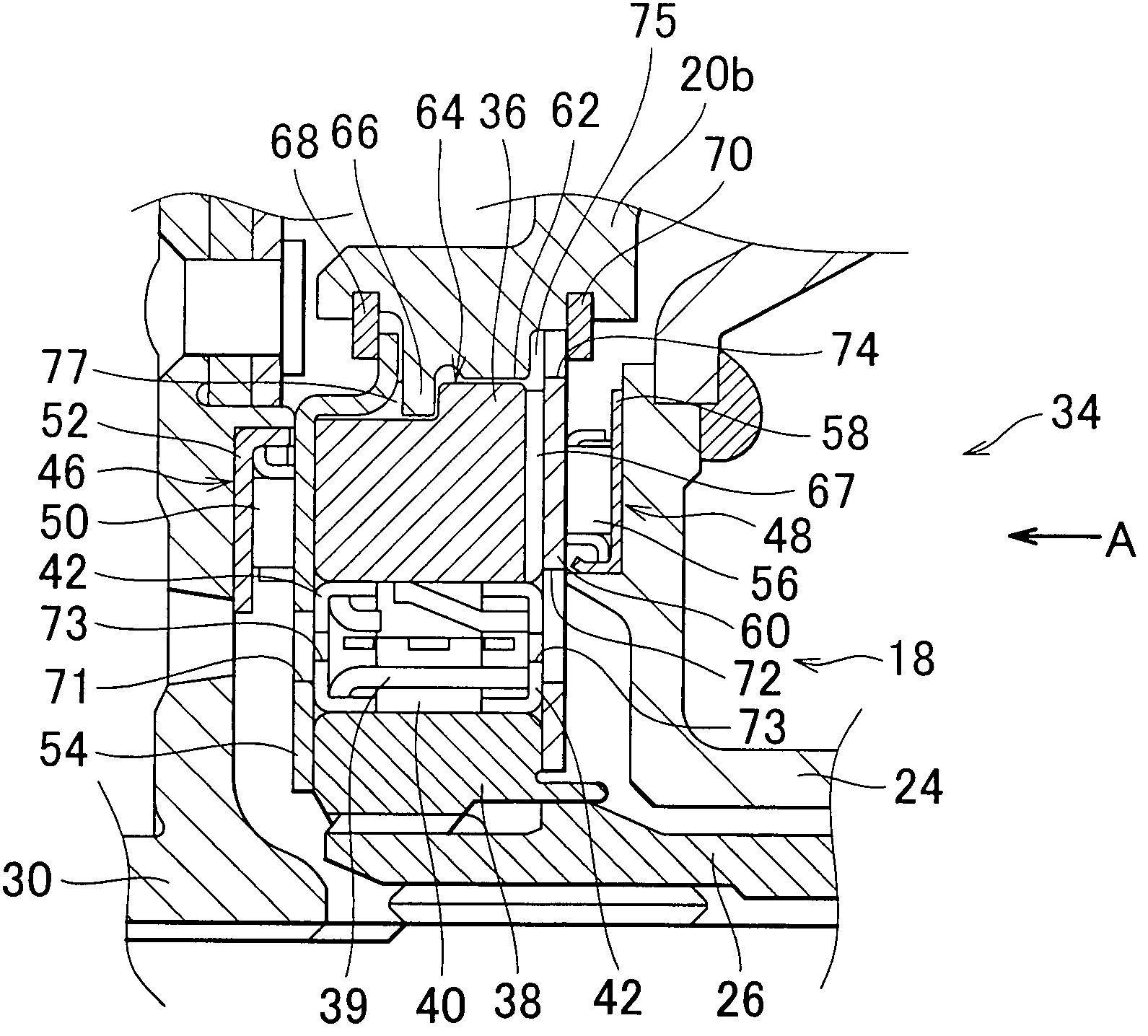 Stator support structure for a torque converter