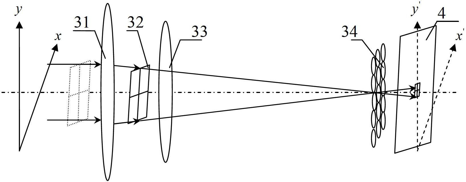 High-light-spectrum full-polarization detection device for interference light field imaging