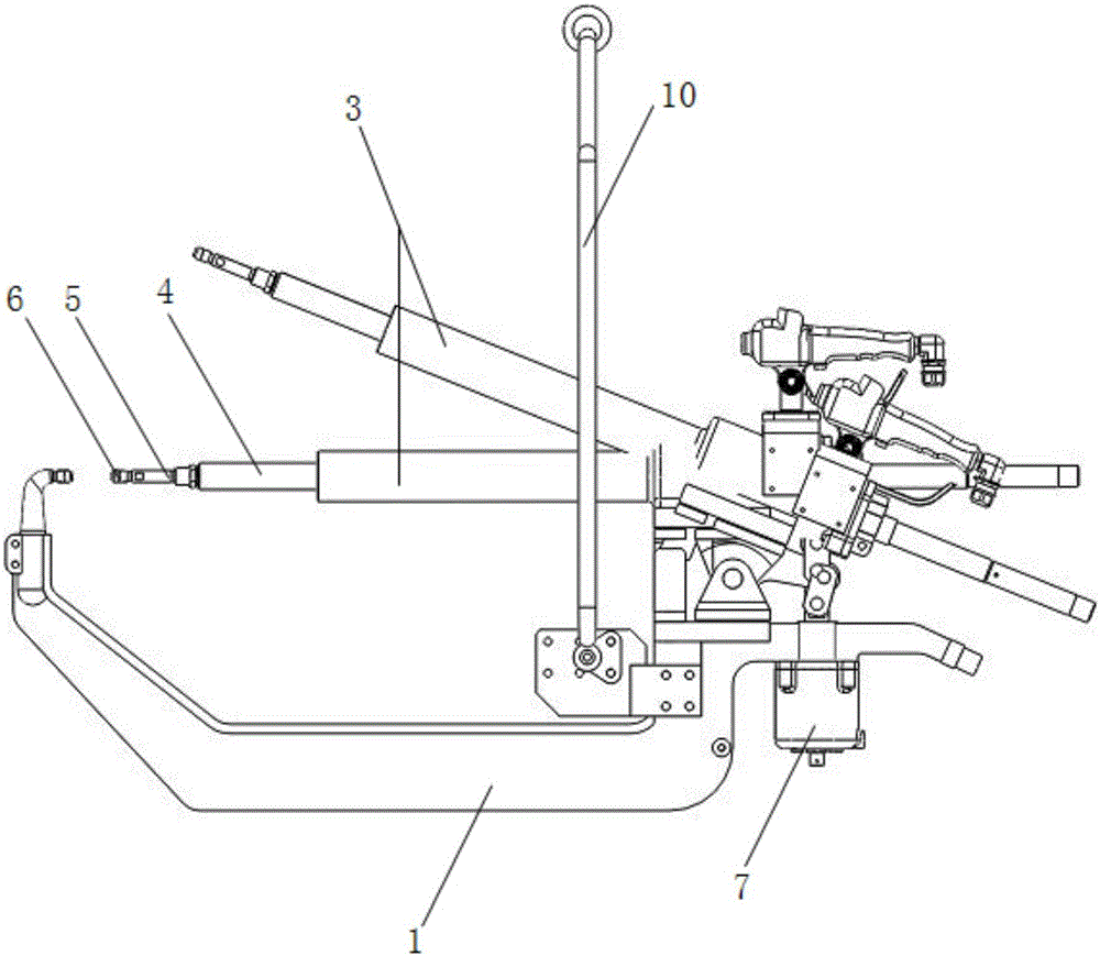 Rocker arm welding gun with secondary switch-on function