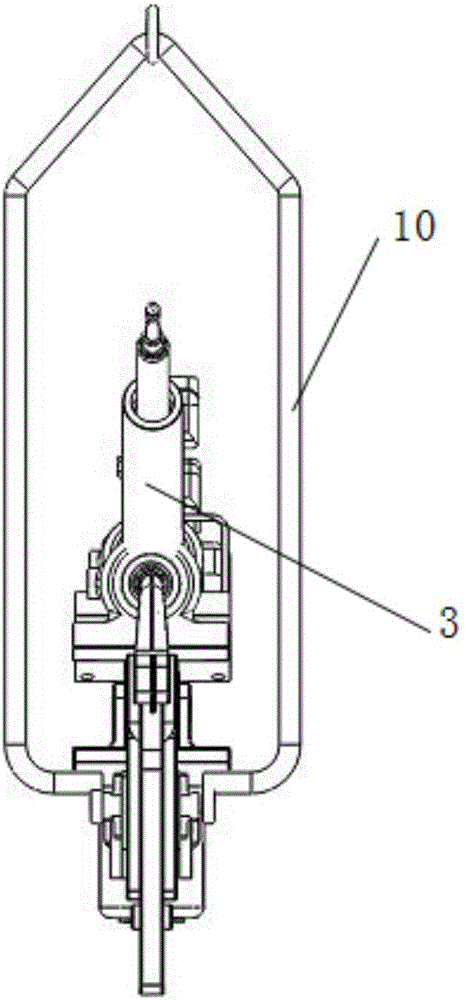 Rocker arm welding gun with secondary switch-on function