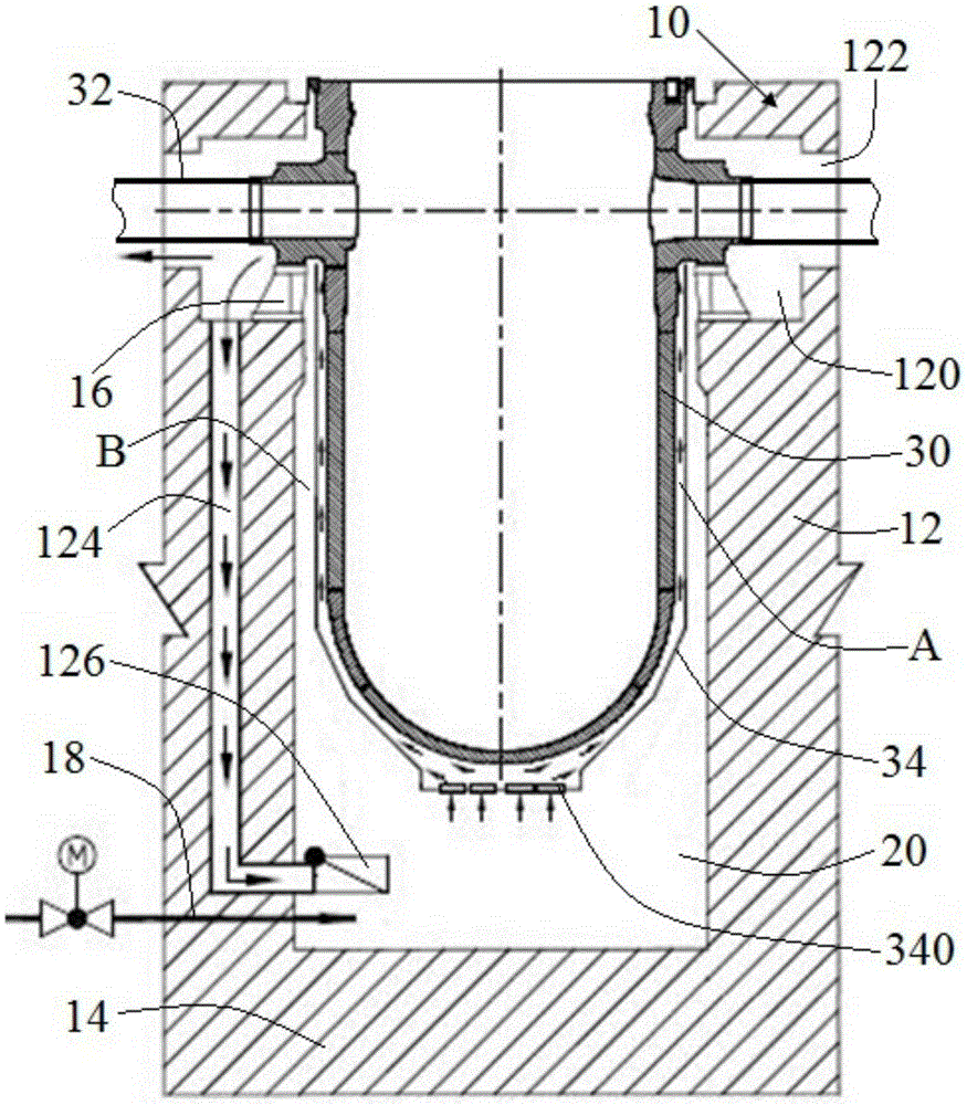 Nuclear power plant reactor pressure vessel and shield walling composite structure