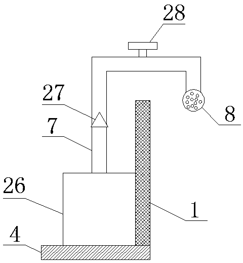 Disinfection treatment device for thermometer