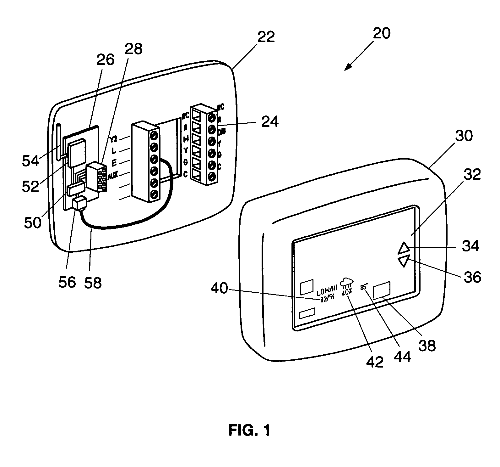 Thermostat capable of displaying recieved information